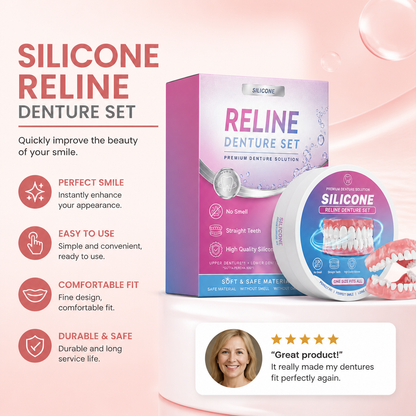 Silicone Denture Reline Kit – Comfortable Custom Fit For Dentures