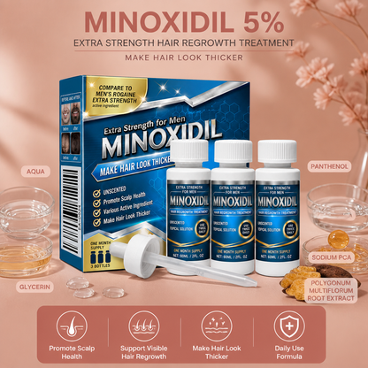 Minoxidil 5% Scalp Serum – Lightweight Formula For Fuller-Looking Hair & Care