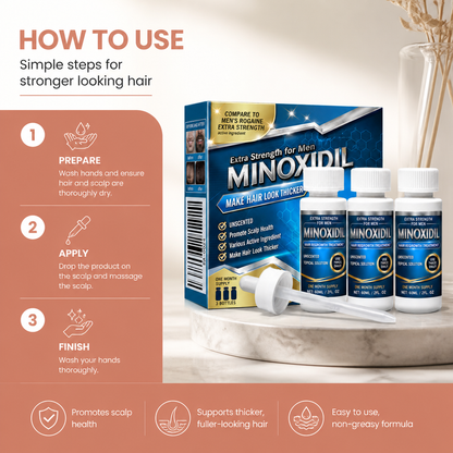 Minoxidil 5% Scalp Serum – Lightweight Formula For Fuller-Looking Hair & Care