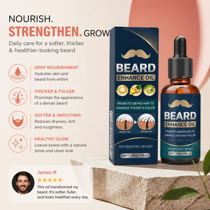 Beard Care Oil – Nourishing Formula For Softer, Fuller-Looking Beard