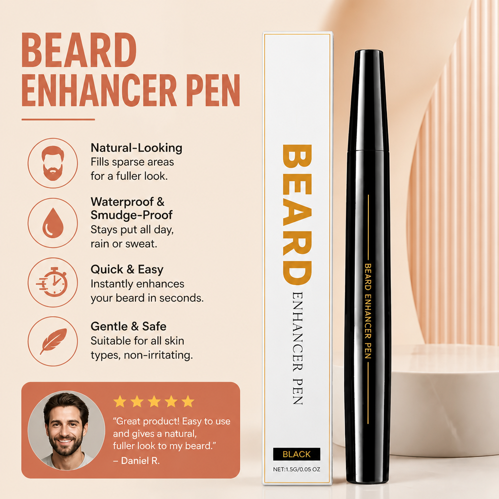 Beard Enhancer Pen – Natural-Looking Beard Filler For Fuller Definition