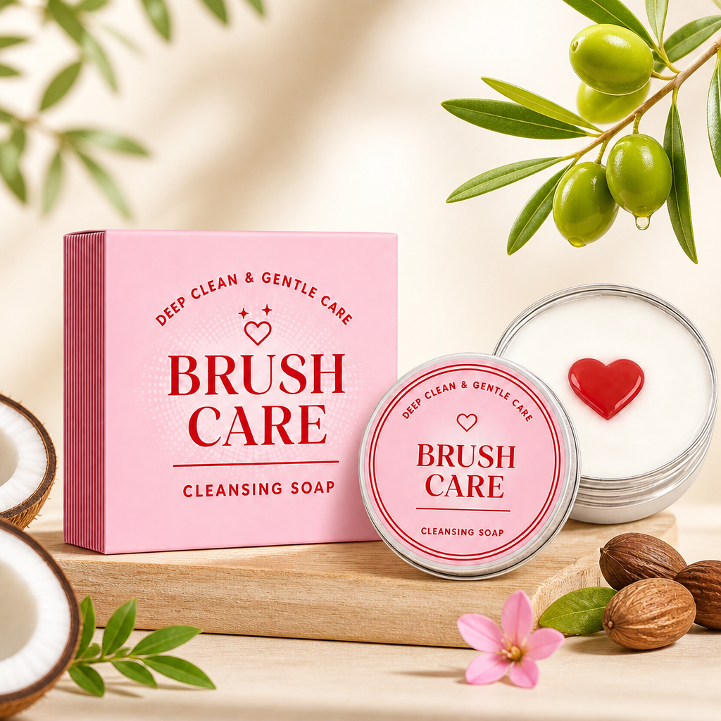 Deep-Clean Makeup Brush Cleansing Soap for Fresh, Soft Bristles
