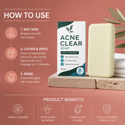 Salicylic Acid Cleansing Bar for Clearer, Fresh-Looking Skin