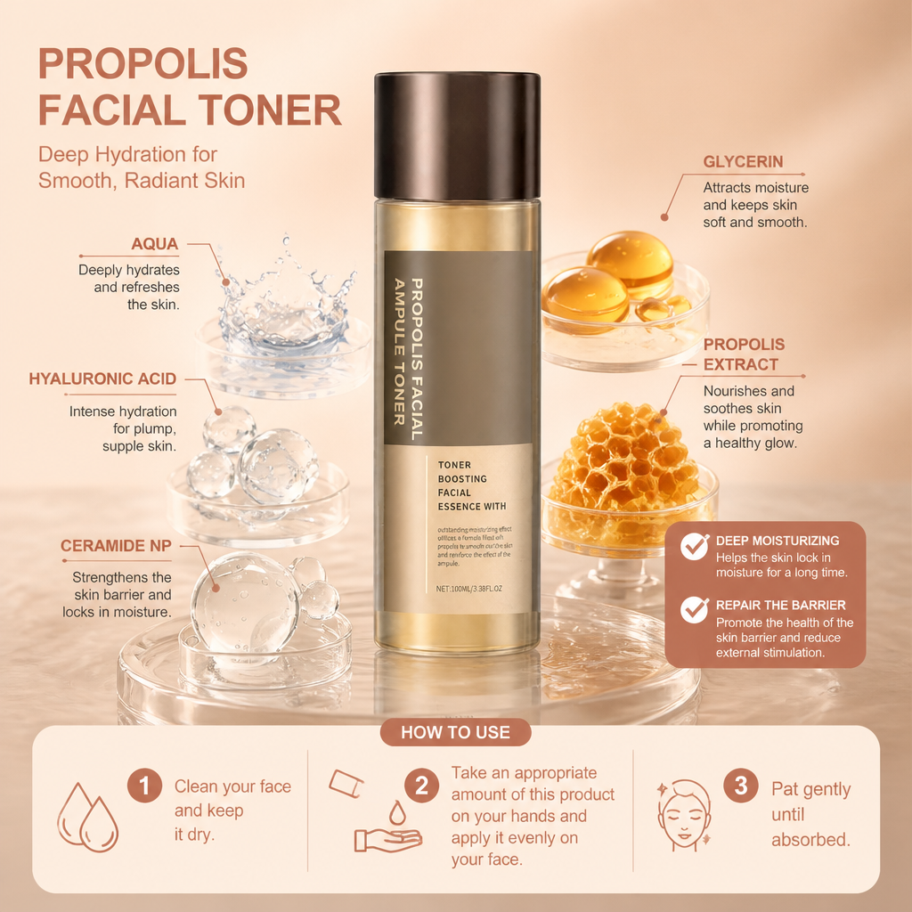 Propolis Facial Toner – Deep Hydration for Smooth, Radiant Skin