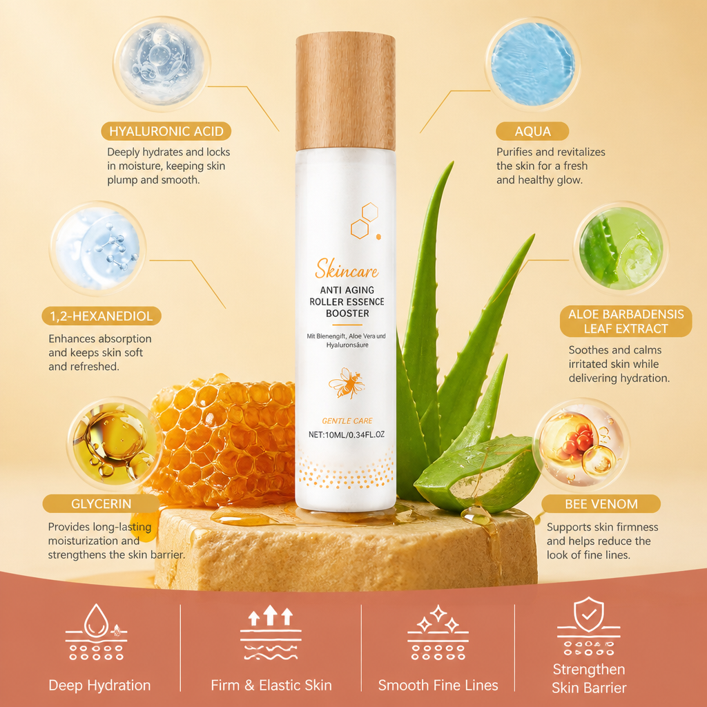 Bee Venom Roller Essence – Firming Hydration for Smooth, Radiant Skin