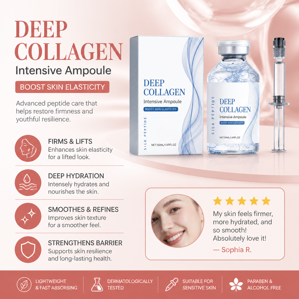 Deep Collagen Peptide Ampoule – Intensive Firming & Skin Elasticity Serum