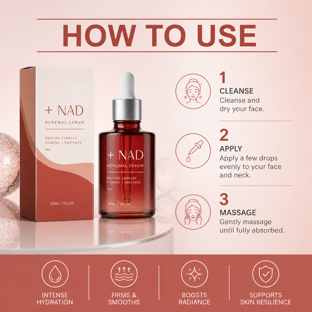 NAD+ Peptide Renewal Serum – Firming Hydration for Radiant-Looking Skin
