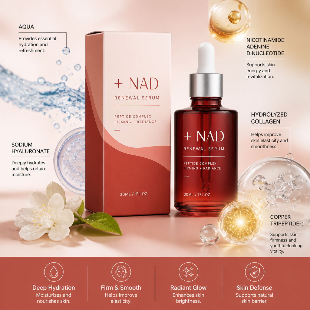 NAD+ Peptide Renewal Serum – Firming Hydration for Radiant-Looking Skin