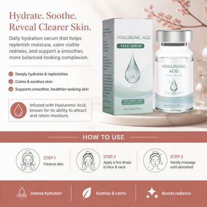 Hyaluronic Acid Face Serum – Deep Hydration for Smooth, Plump-Looking Skin