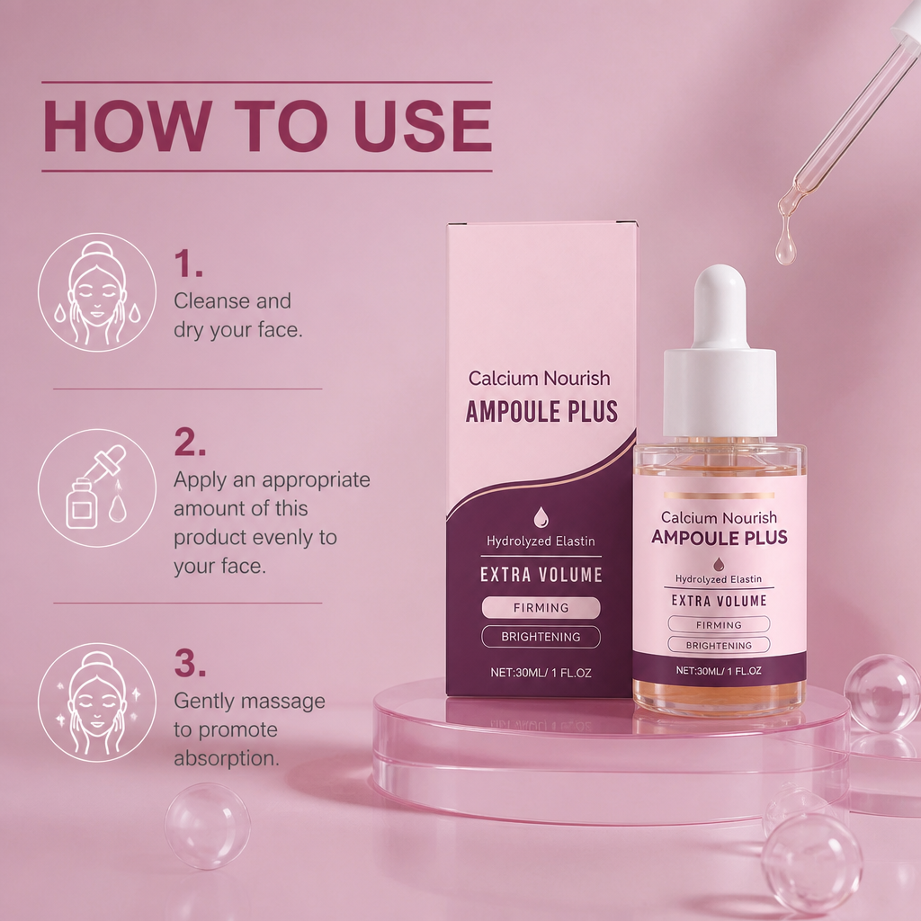 Calcium & Elastin Ampoule – Firming Brightening Serum for Radiant Skin