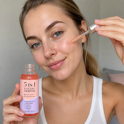 5-in-1 Facial Serum – Brightening Hydration for Smooth, Radiant Skin