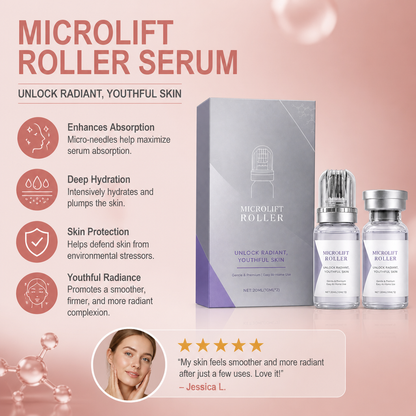 Microlift Roller Serum – At-Home Skin Renewal for a Smoother Complexion