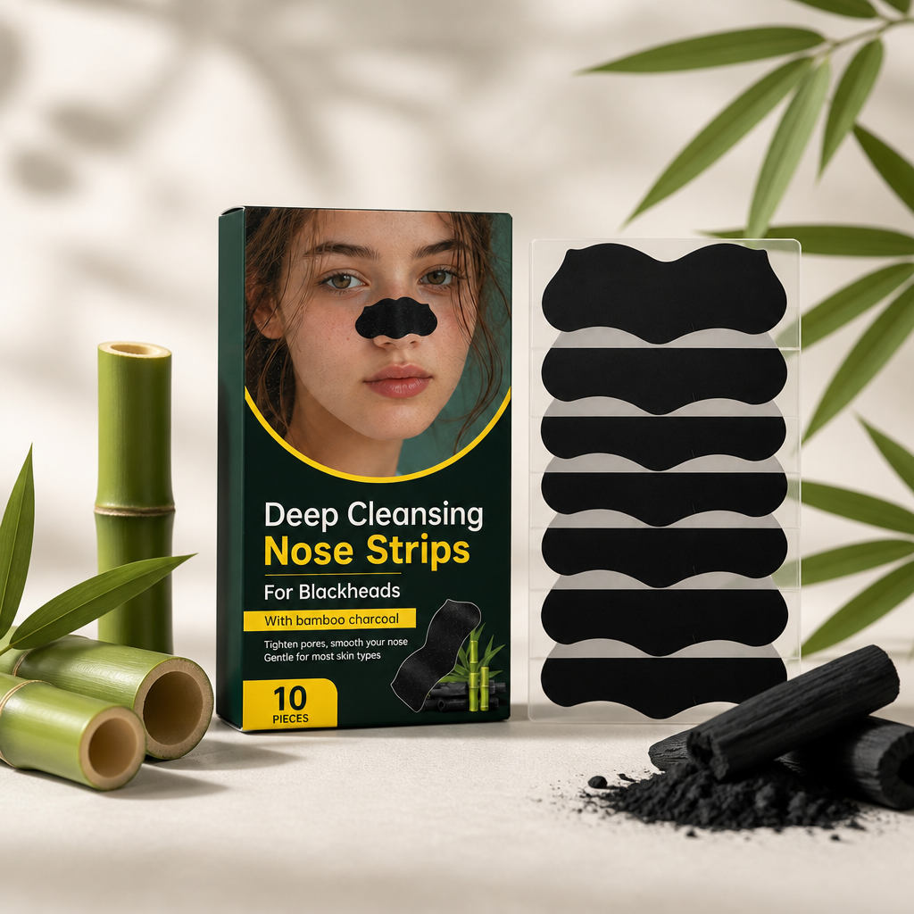 Bamboo Charcoal Nose Strips – Deep Cleansing Care for Smoother-Looking Pores