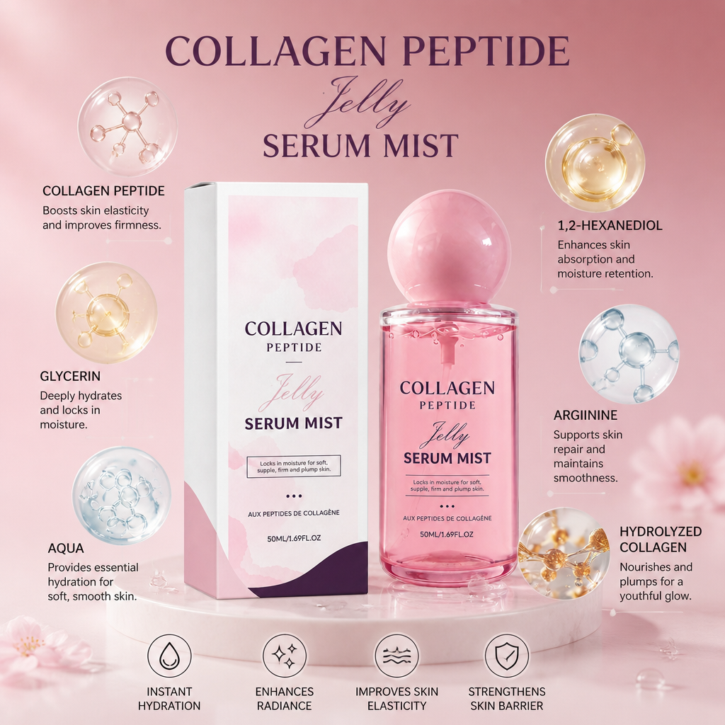 Collagen Peptide Jelly Serum Mist – Hydrating Glow for Soft, Plump Skin