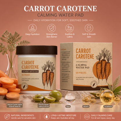 Carrot Beta-Carotene Calming Pads – Daily Hydration for Soft, Soothed Skin