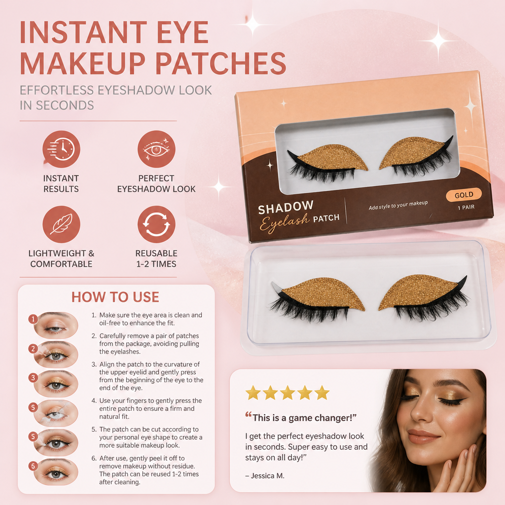 Instant Eye Makeup Patches – Effortless Eyeshadow Look In Seconds