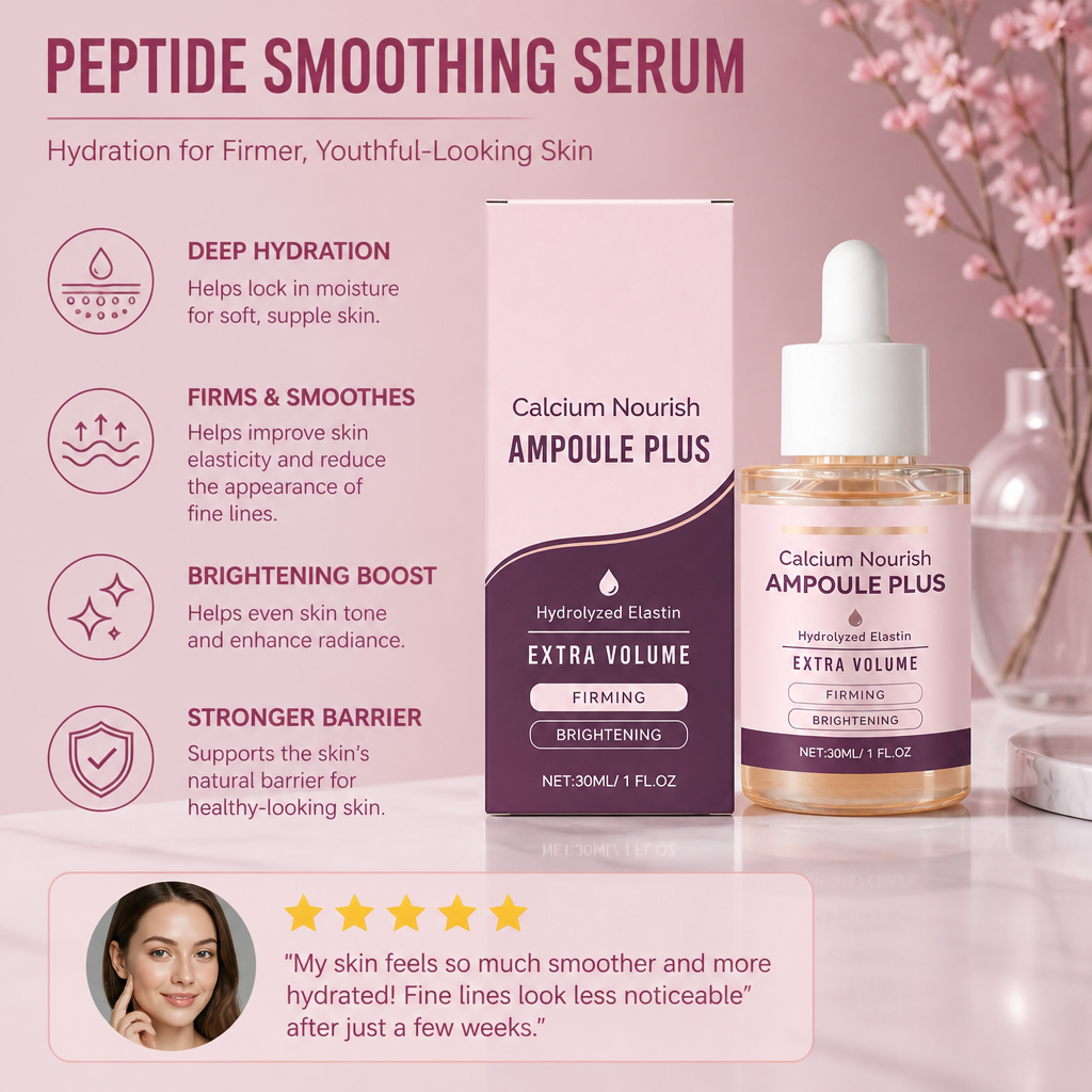 Calcium & Elastin Ampoule – Firming Brightening Serum for Radiant Skin