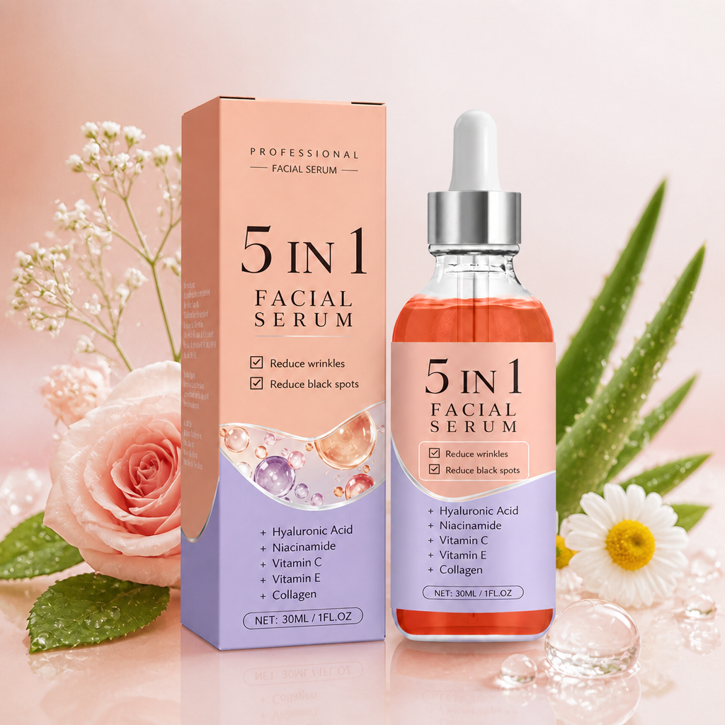 5-in-1 Facial Serum – Brightening Hydration for Smooth, Radiant Skin
