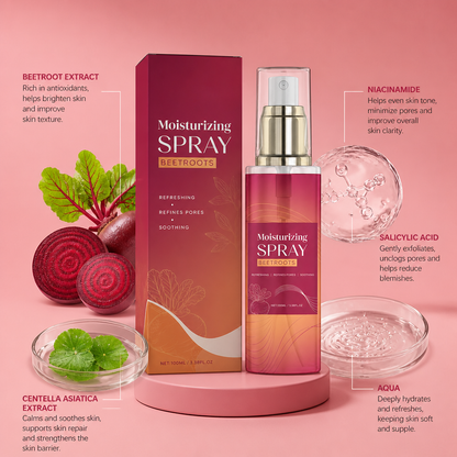 Beetroot Moisturizing Face Mist – Refreshing Hydration for Soft, Radiant Skin