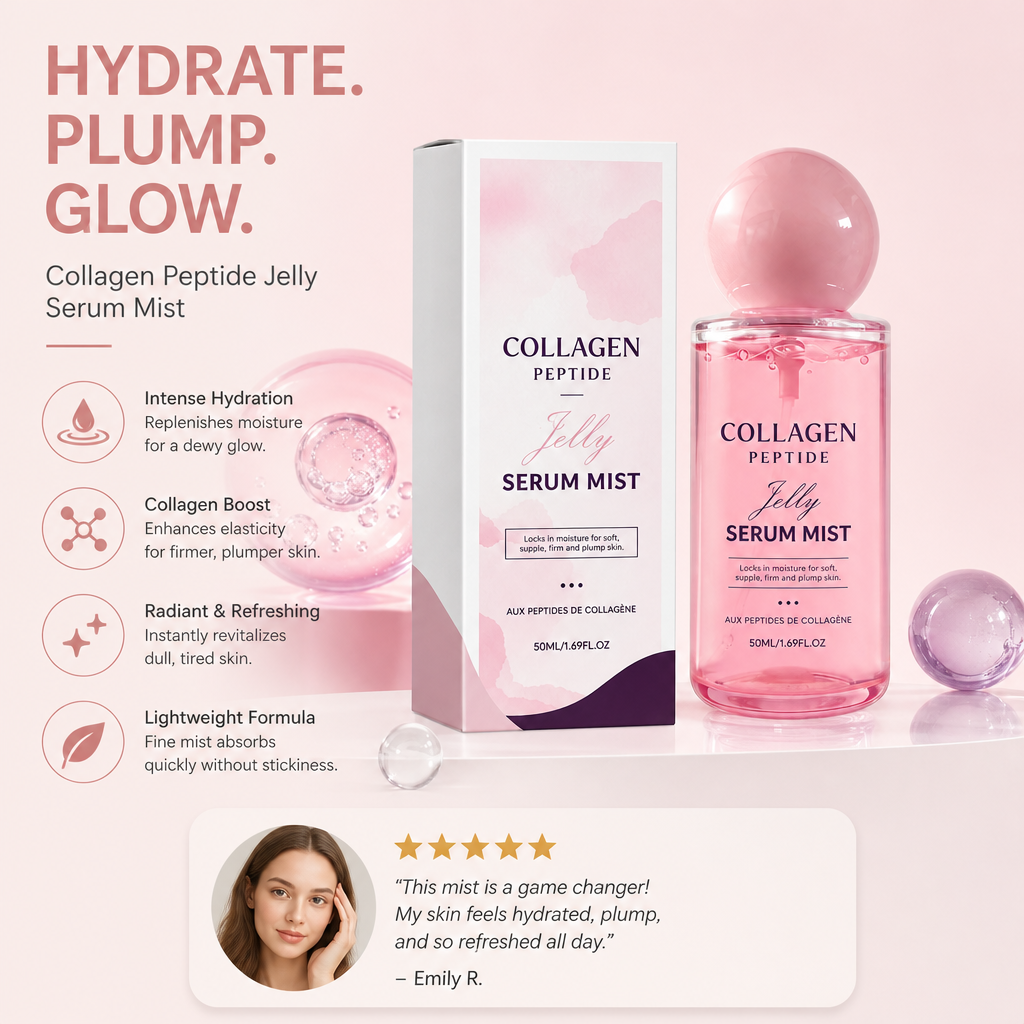 Collagen Peptide Jelly Serum Mist – Hydrating Glow for Soft, Plump Skin