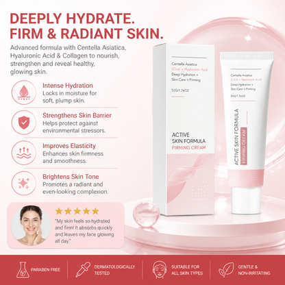 Moisturizing Face Cream With Hyaluronic Acid & Collagen For Radiant Skin