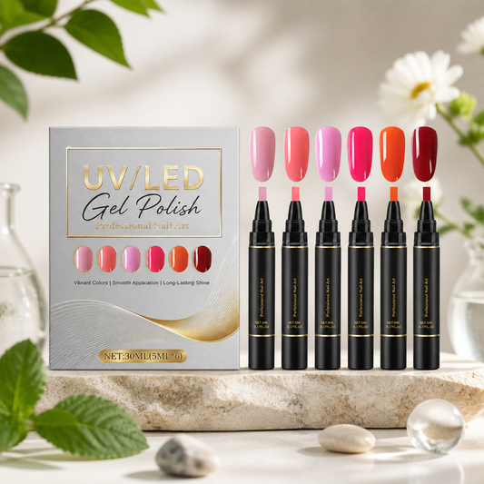 UV/LED Gel Nail Polish Set – Glossy Colors For Creative Nail Looks