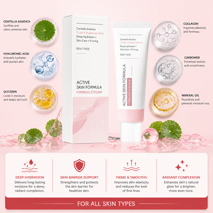 Moisturizing Face Cream With Hyaluronic Acid & Collagen For Radiant Skin