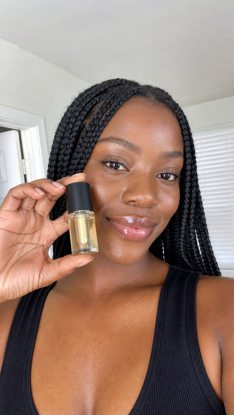 Beauty Britain customer using the featured product