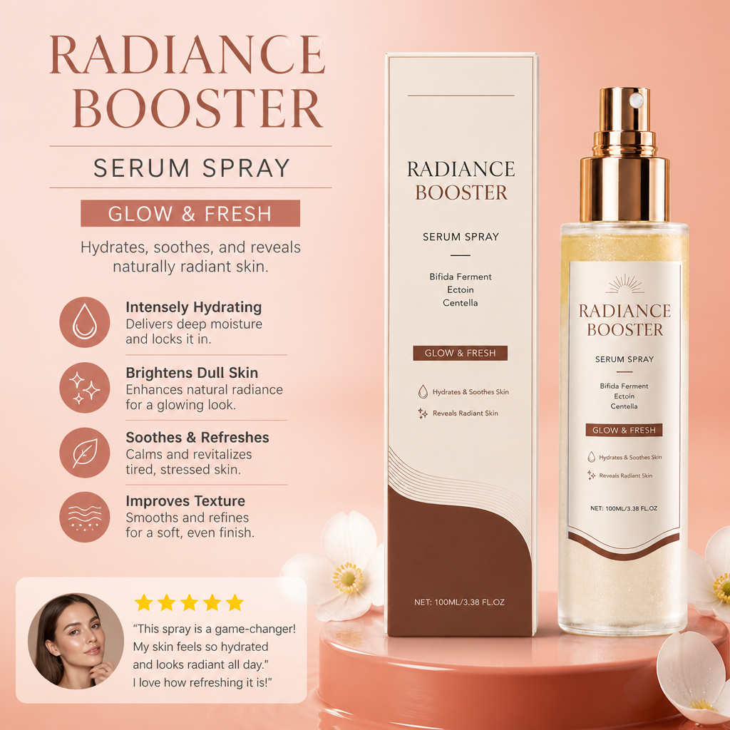 Radiance Booster Serum Spray – Hydrates for Fresh, Glowing-Looking Skin