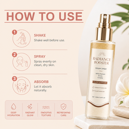 Radiance Booster Serum Spray – Hydrates for Fresh, Glowing-Looking Skin
