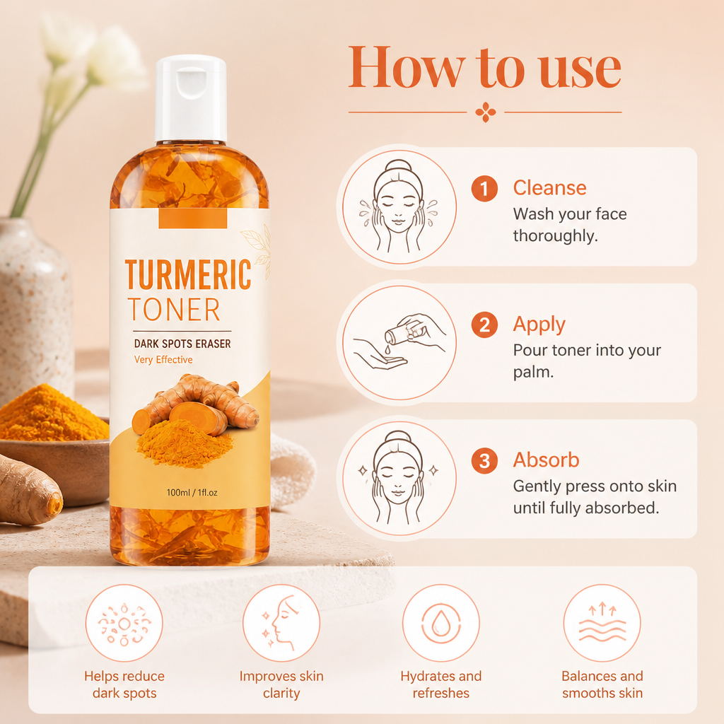 Turmeric Toner – Refreshes Skin for a Brighter, More Even-Looking Complexion