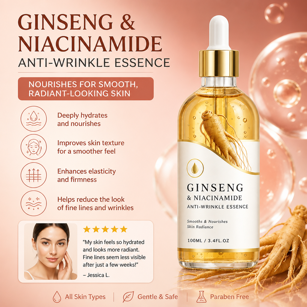Ginseng & Niacinamide Essence – Nourishes for Smooth, Radiant-Looking Skin