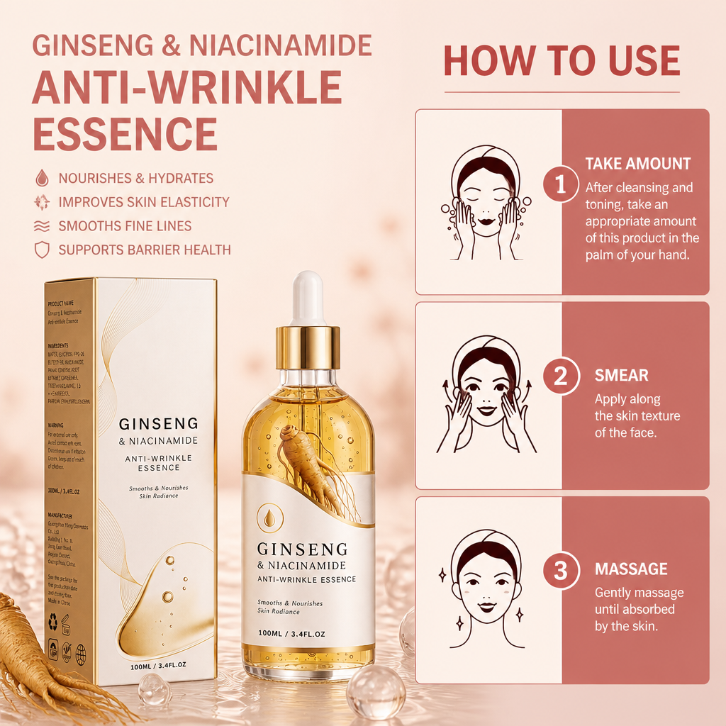 Ginseng & Niacinamide Essence – Nourishes for Smooth, Radiant-Looking Skin