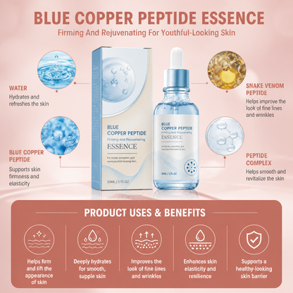 Blue Copper Peptide Essence – Hydrates for Firmer, Smoother-Looking Skin