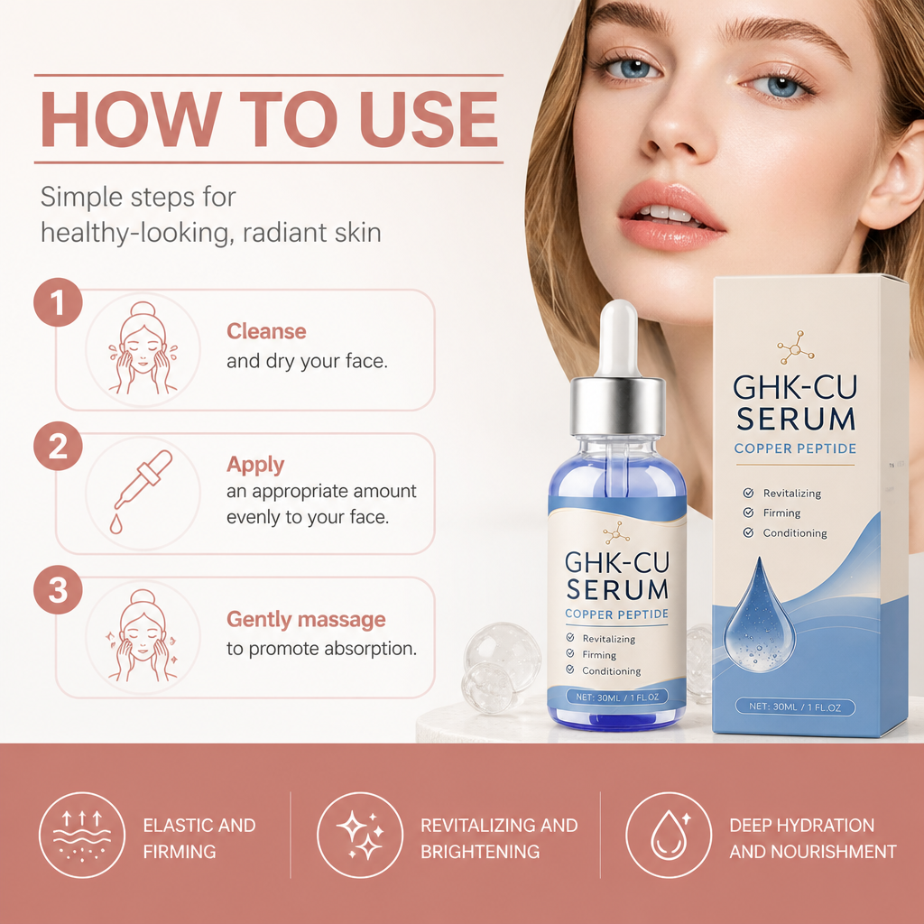 Copper Peptide GHK-Cu – Lightweight Serum for Firmer, Smoother-Looking Skin