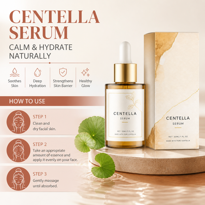 Centella Extract – Lightweight Serum for Calm, Hydrated-Looking Skin