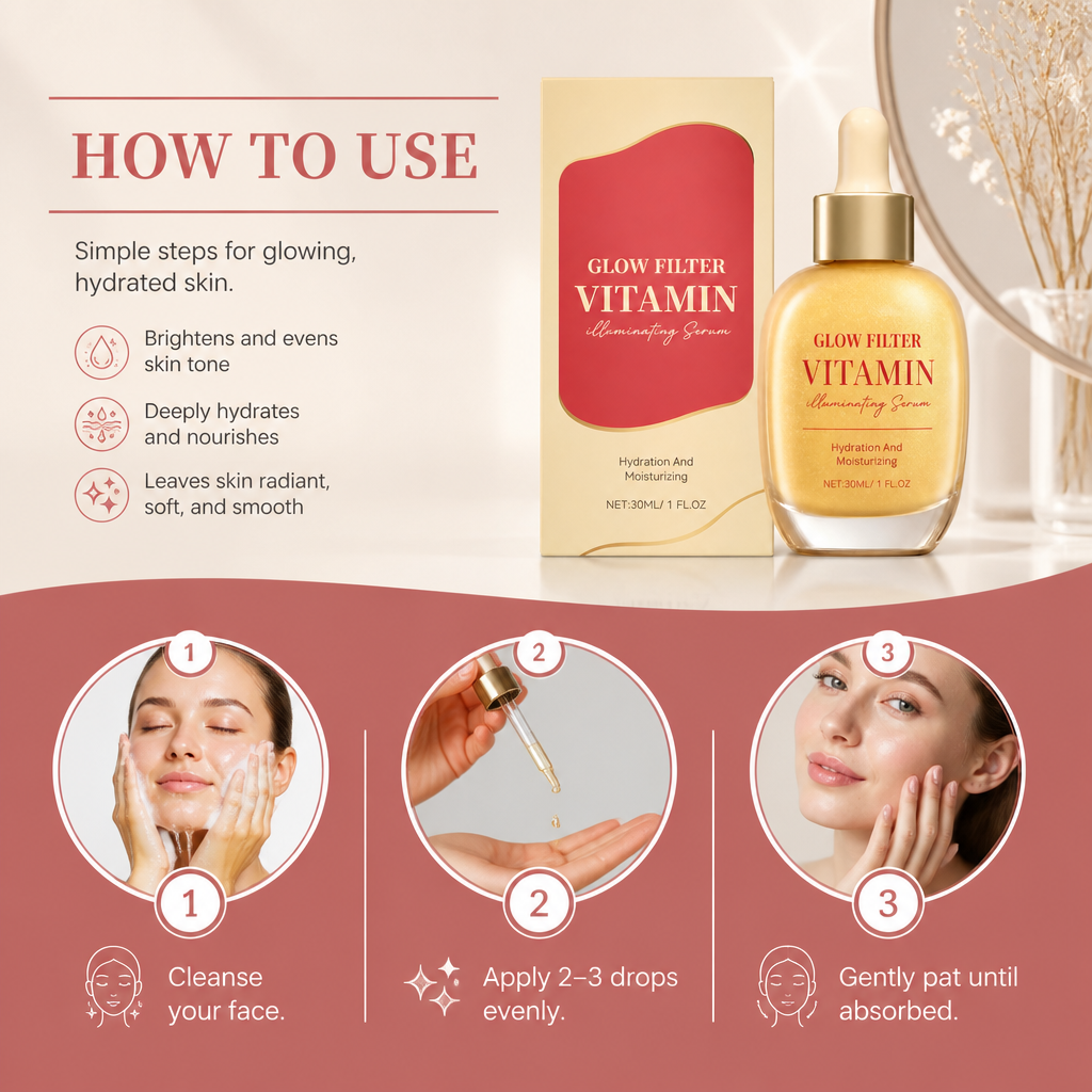 Vitamin Glow Serum – Hydrating Formula for Radiant, Luminous Skin