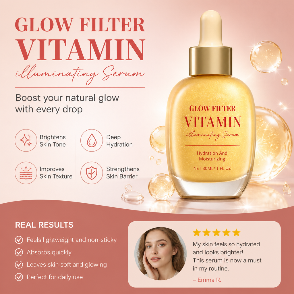 Vitamin Glow Serum – Hydrating Formula for Radiant, Luminous Skin