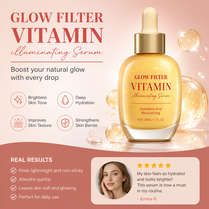 Vitamin Glow Serum – Hydrating Formula for Radiant, Luminous Skin