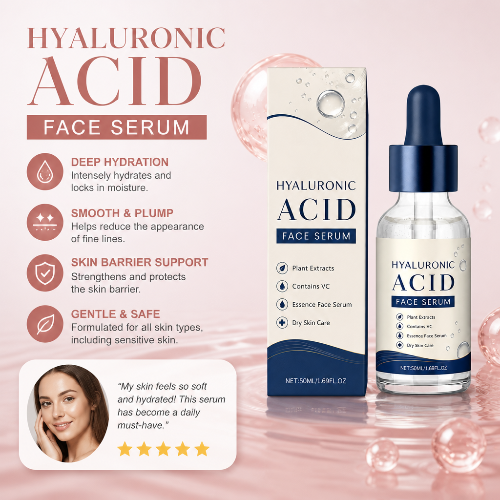 Hydrating Hyaluronic Acid Serum – Lightweight Moisture for Soft, Radiant Skin
