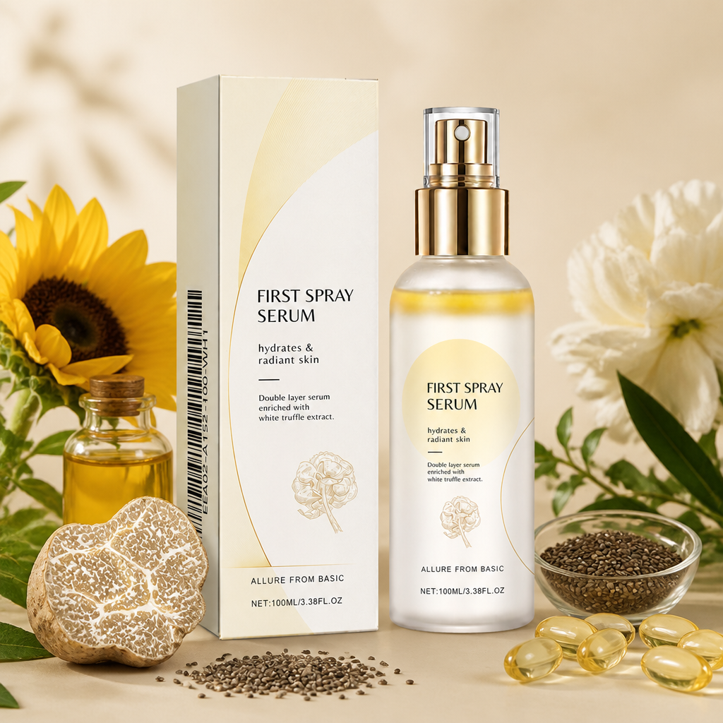 Hydrating Dual-Layer Spray Serum for Radiant, Smooth-Looking Skin