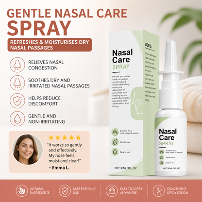 Gentle Nasal Care Spray – Refreshes and Moisturises Dry Nasal Passages