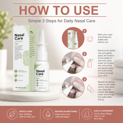 Gentle Nasal Care Spray – Refreshes and Moisturises Dry Nasal Passages