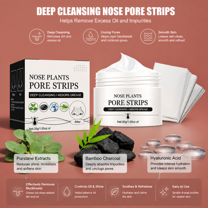Deep Cleansing Nose Pore Strips – Helps Remove Excess Oil and Impurities