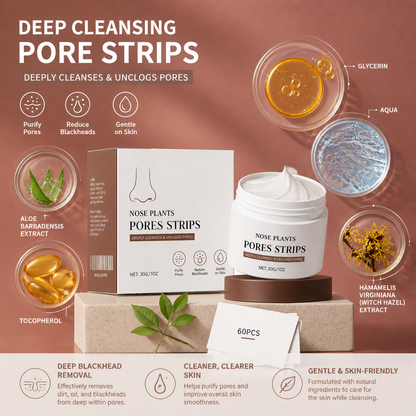 Deep Cleansing Pore Strips – Helps Unclog Pores and Reduce Blackheads