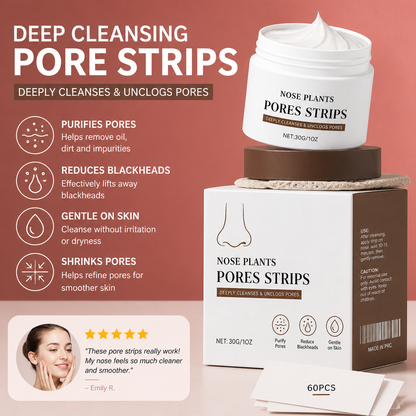 Deep Cleansing Pore Strips – Helps Unclog Pores and Reduce Blackheads