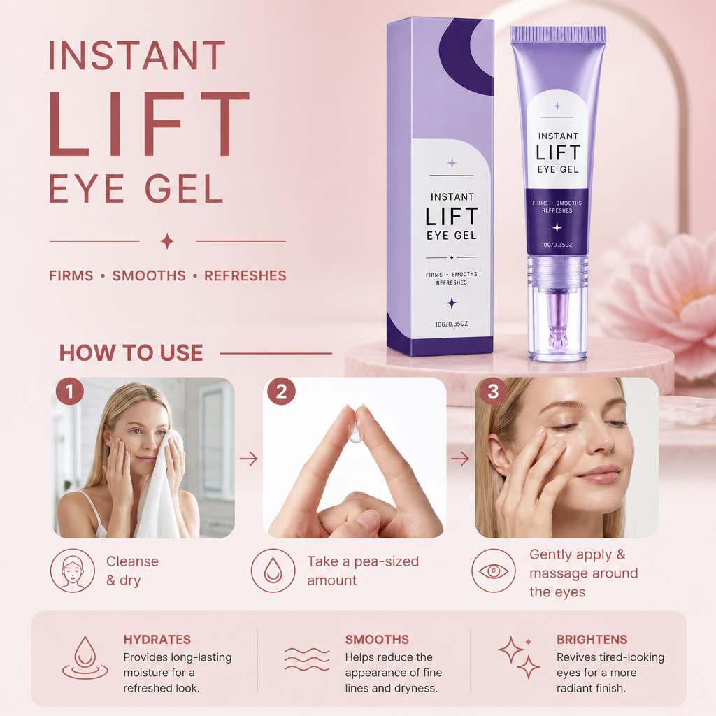 Instant Lift Eye Gel – Smooths and Refreshes the Delicate Eye Area