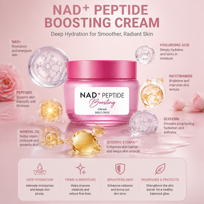 NAD+ Peptide Face Cream – Deep Hydration for Smoother, Radiant Skin