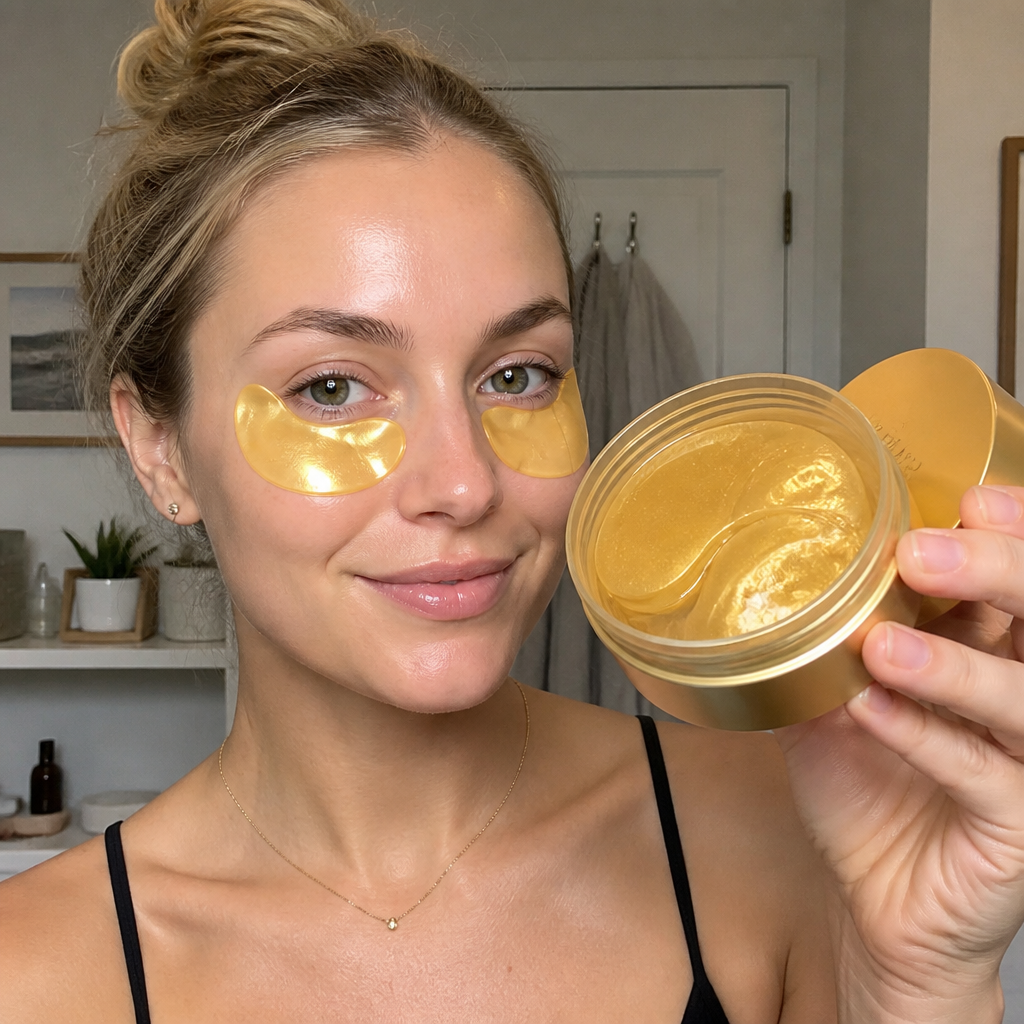 Gold Collagen Eye Masks – Hydrating Care for Brighter-Looking Eyes