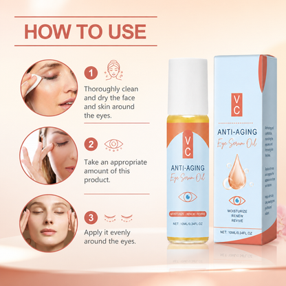 Cross-border TK best-selling moisturizing eye serum oil, gentle nourishing and hydrating eye care essence.